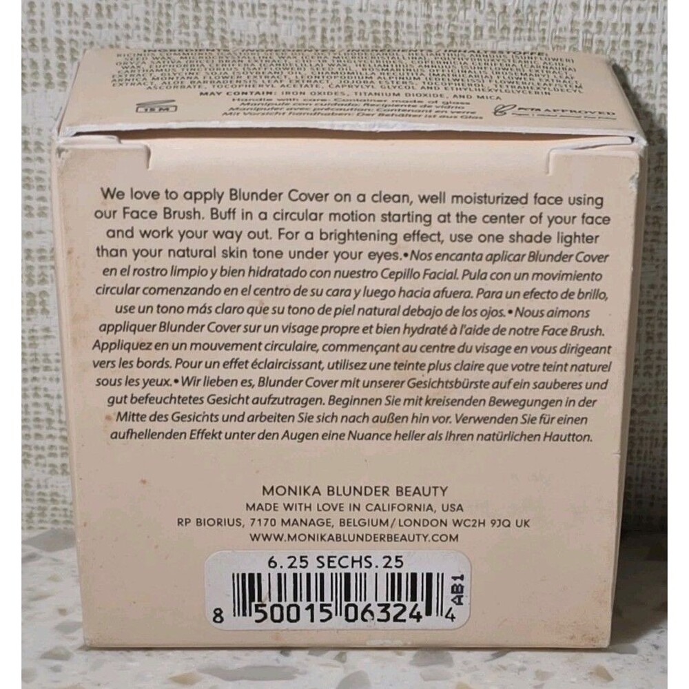 Monika Blunder Blunder Cover All-in-One Concealer Foundation 6.25 SECHS.25 - NEW - Picture 4 of 8